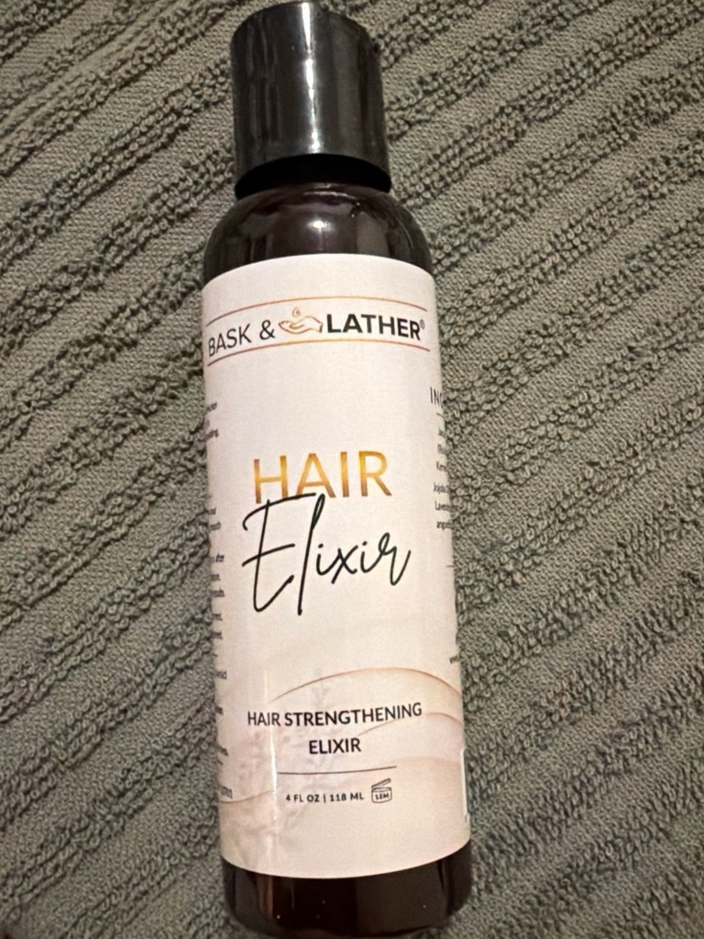 Bask & Lather Hair Elixir - Strengthening Hair Elixir Jamaican Black Castor OiL